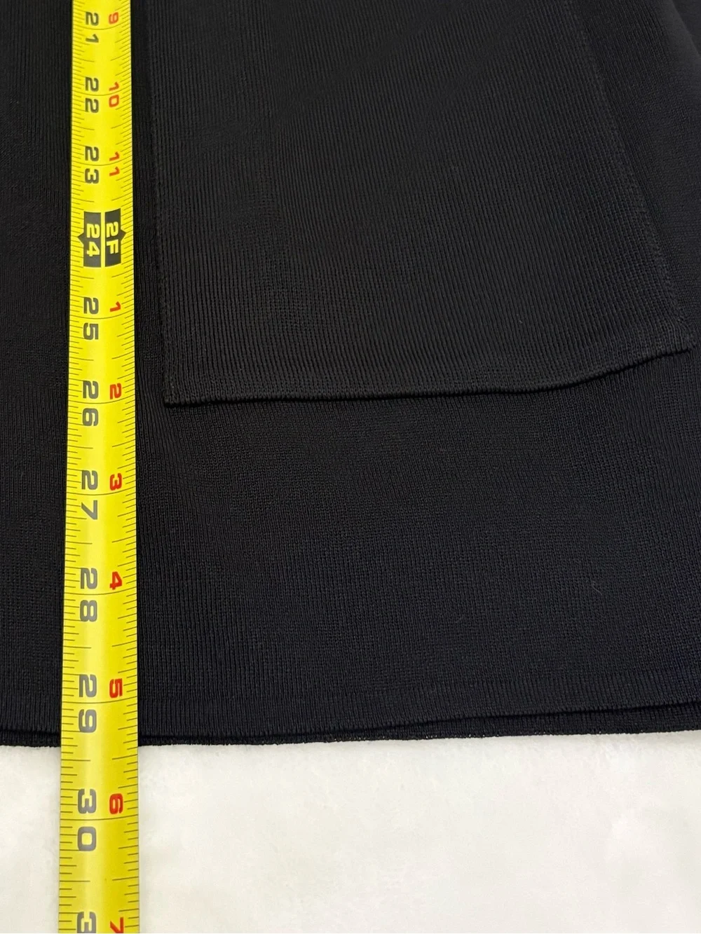 Exclusively Misook Black Open Front Knit Cardigan Large Career Travel Jacket - Picture 6 of 7